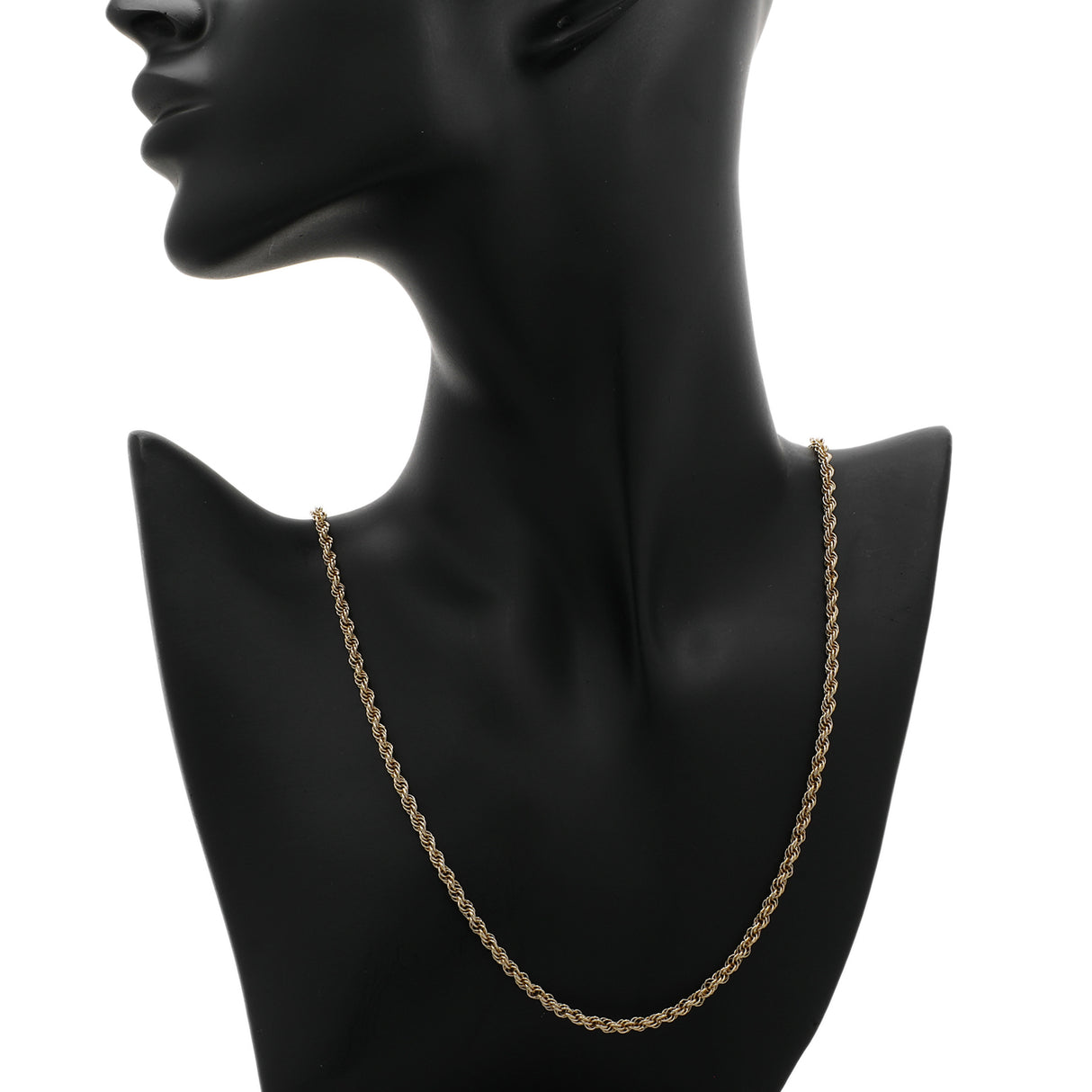14K Yellow Gold Rope Chain Fine Jewellery Modaselle