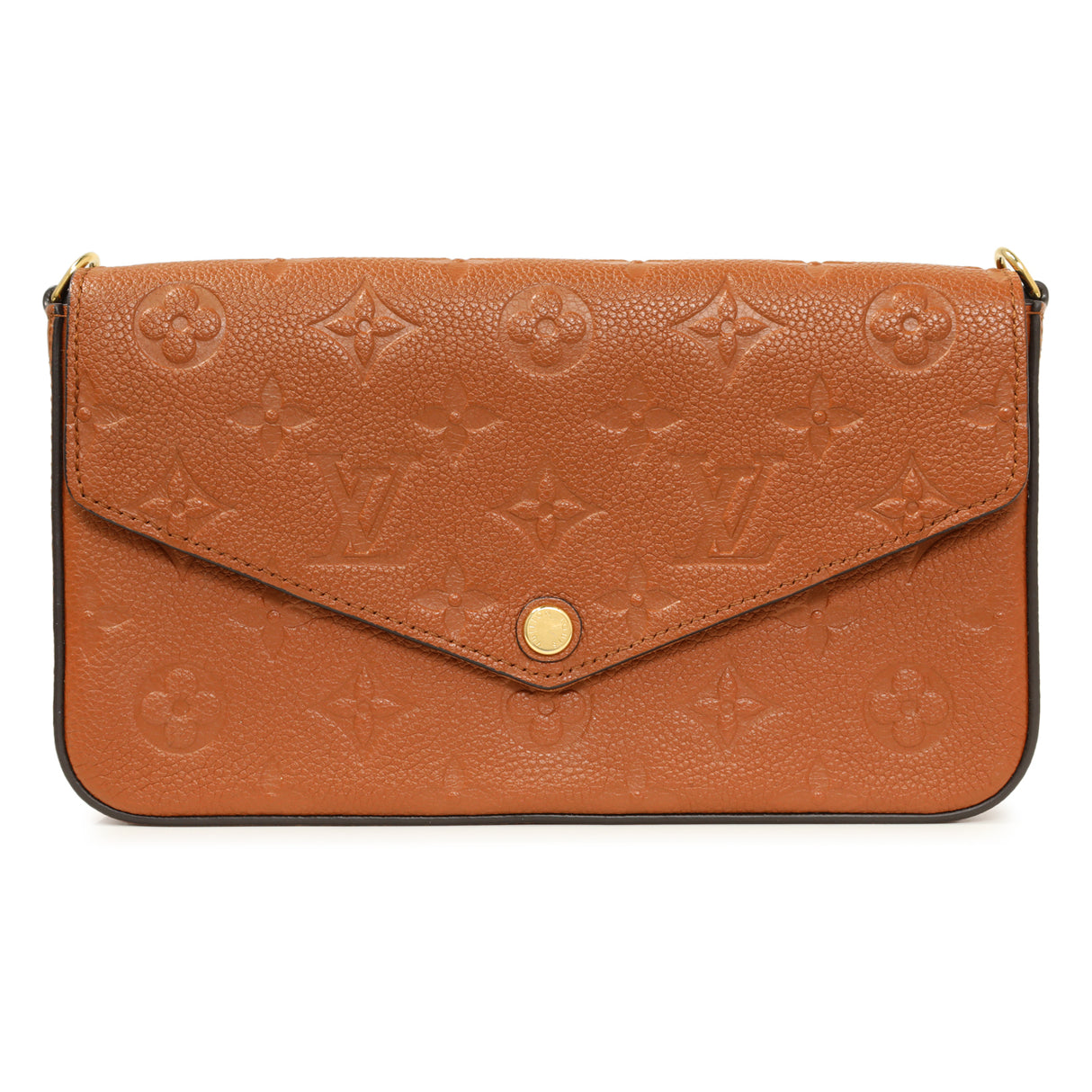 Louis Vuitton Cognac Empreinte Pochette Felicie Chain Wallet Handbags Louis Vuitton