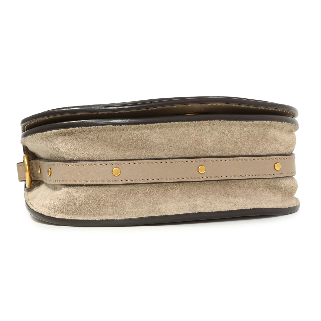 Chloe Motty Grey Calfskin Small Nile Bracelet Bag Handbags Chloe