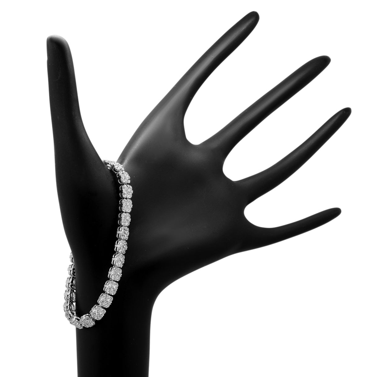 18K White Gold 8.45 Carat Diamond Bracelet Fine Jewellery Modaselle
