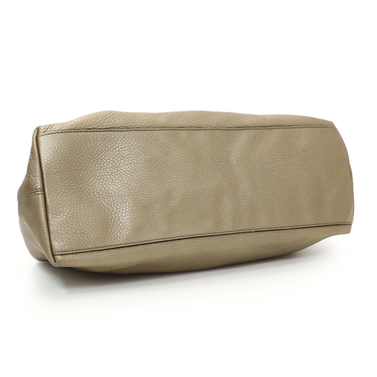 Gucci Gold Pebbled Calfskin Medium Soho Chain Shoulder Bag Handbags Gucci