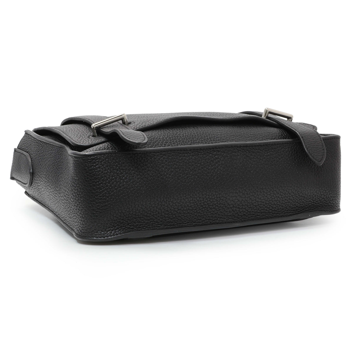 Hermes Black Taurillon Clemence Steve Caporal Messenger Handbags Hermes