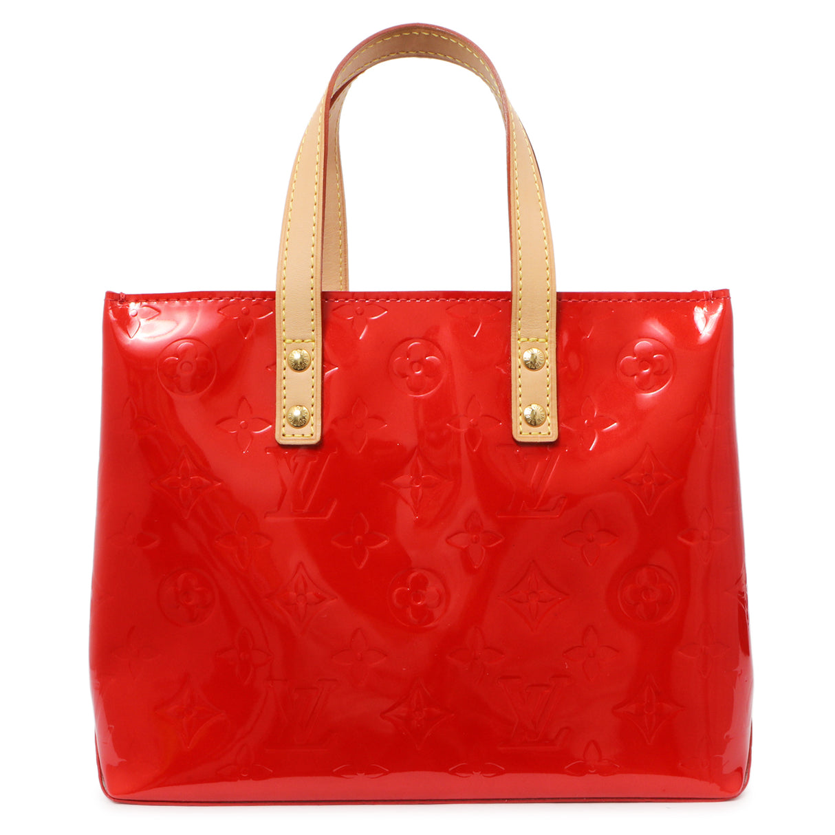 Louis Vuitton Rouge Vernis Reade PM Handbags Louis Vuitton