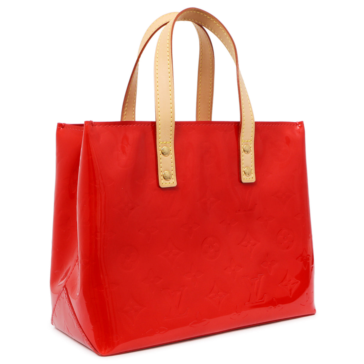 Louis Vuitton Rouge Vernis Reade PM Handbags Louis Vuitton