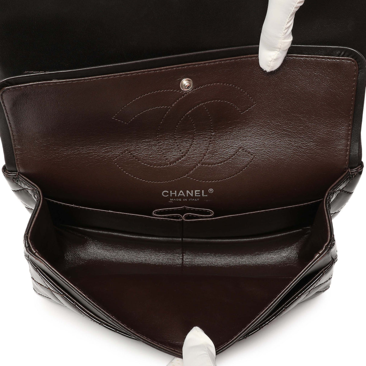 Chanel Metallic Brown Quilted Patent 2.55 Reissue 226 Handbags Chanel