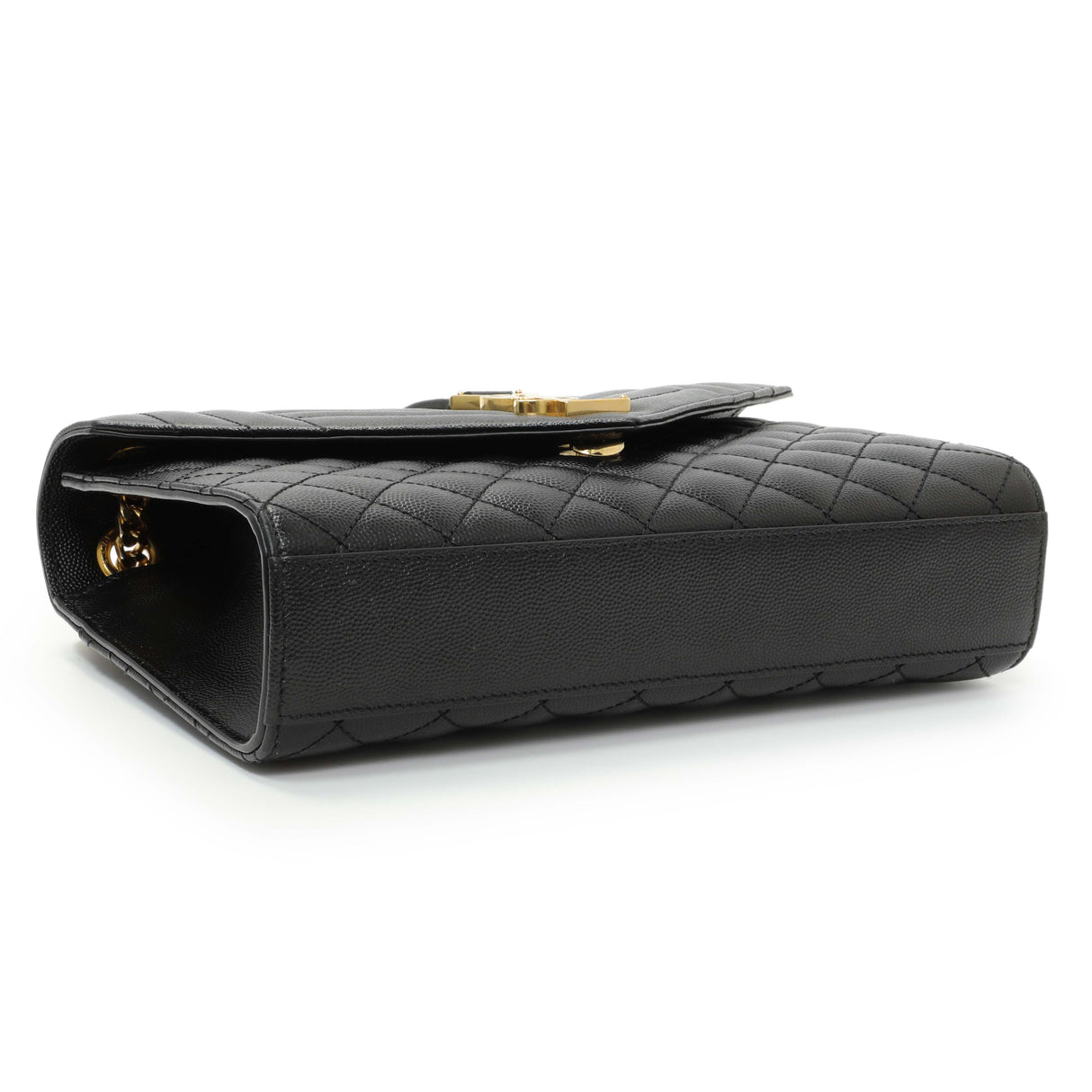 Saint Laurent Grain De Poudre Textured Mixed Matelasse Triquilt Medium Monogram Satchel Handbags Saint Laurent