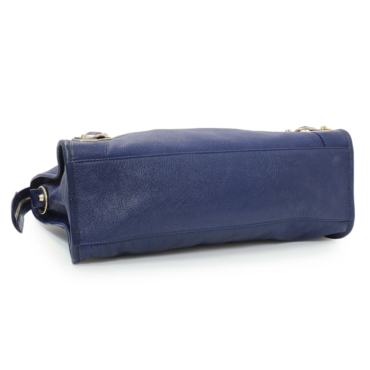 Balenciaga Bleu Nuit Chevre Metallic Edge City Handbags Balenciaga