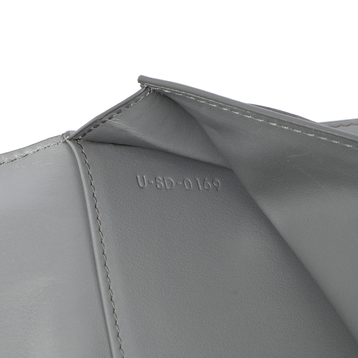 Celine Grey Grained Calfskin Large Multifunction Strap Wallet Accessories Celine