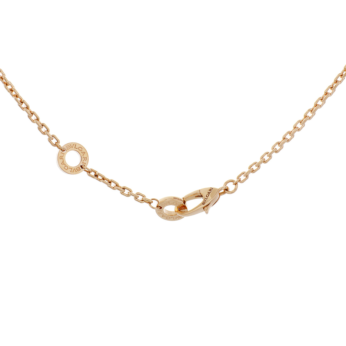 Bulgari 18K Rose Gold Diamond Serpenti Viper Necklace Designer Jewellery Bulgari