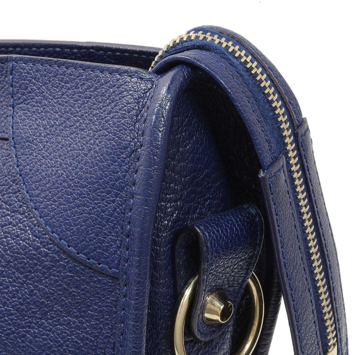 Balenciaga Bleu Nuit Chevre Metallic Edge City Handbags Balenciaga