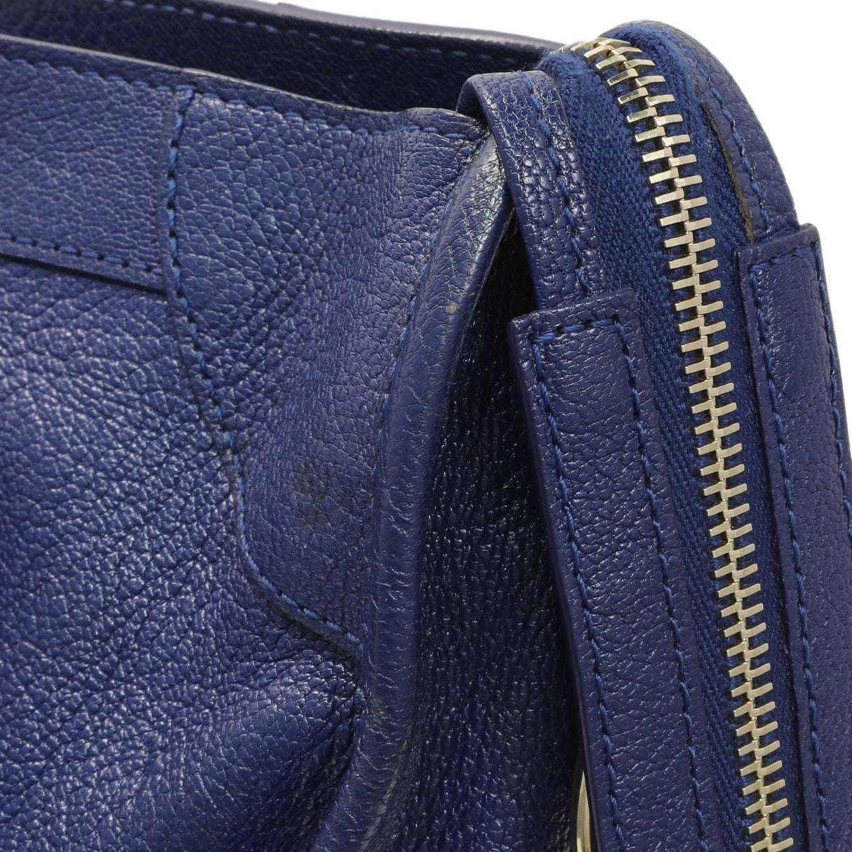 Balenciaga Bleu Nuit Chevre Metallic Edge City Handbags Balenciaga