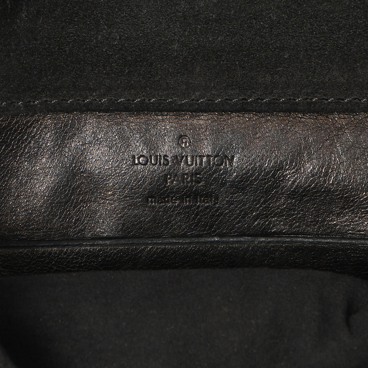 Louis Vuitton Black Suede Sofia Coppola Slim Clutch Handbags Louis Vuitton