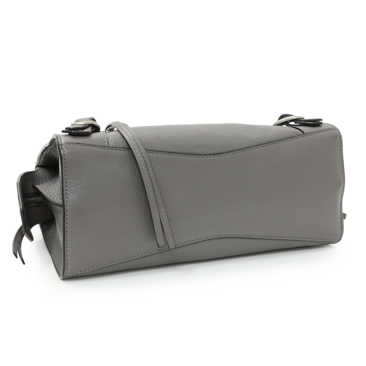 Balenciaga Grained Grey Calfskin Neo Classic Silver Hardware Mini City Handbags Balenciaga