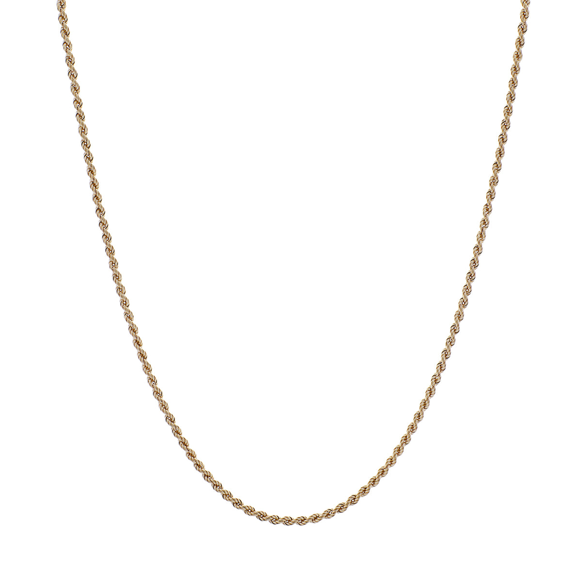 10K Yellow Gold Rope Chain Fine Jewellery Modaselle