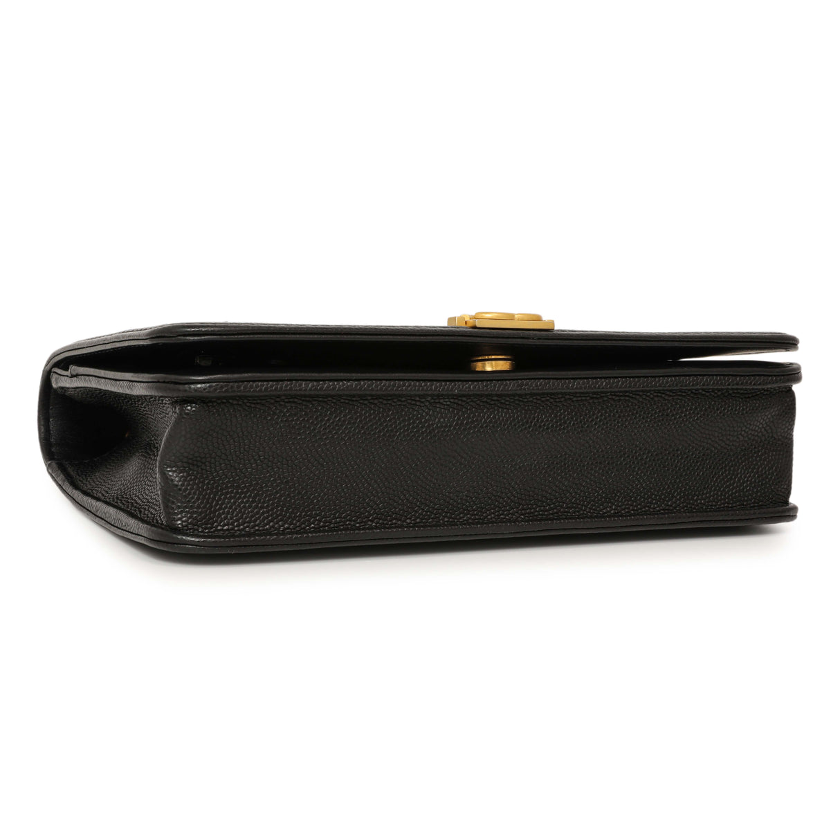 Chanel Black Quilted Caviar Boy Wallet On Chain WOC Handbags Chanel