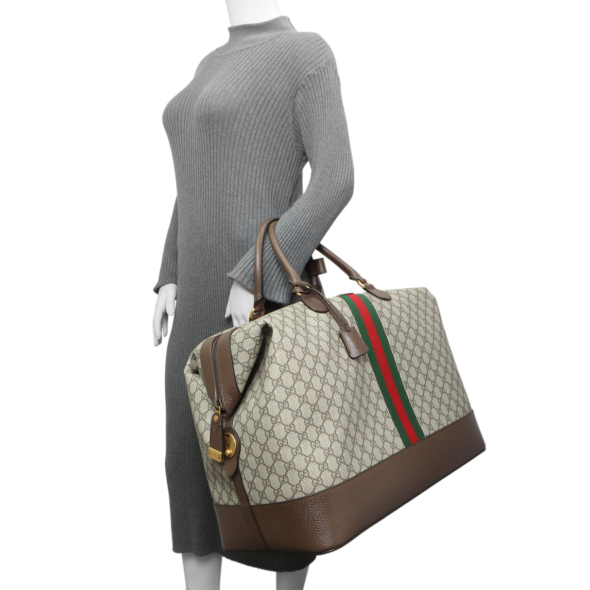 Gucci GG Supreme Monogram Ophidia Duffle Bag Handbags Gucci