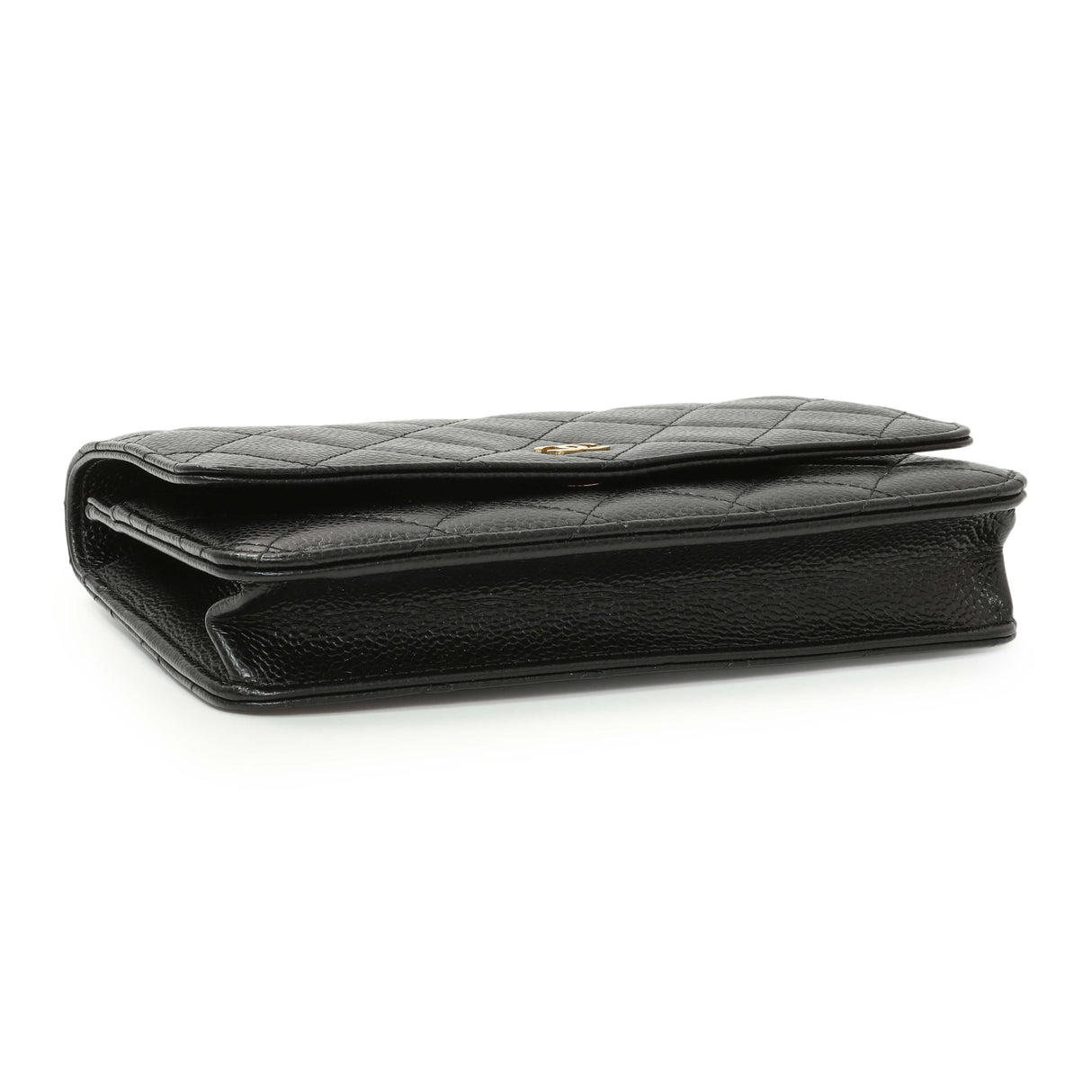 Chanel Black Quilted Caviar Wallet on Chain Handbags Chanel