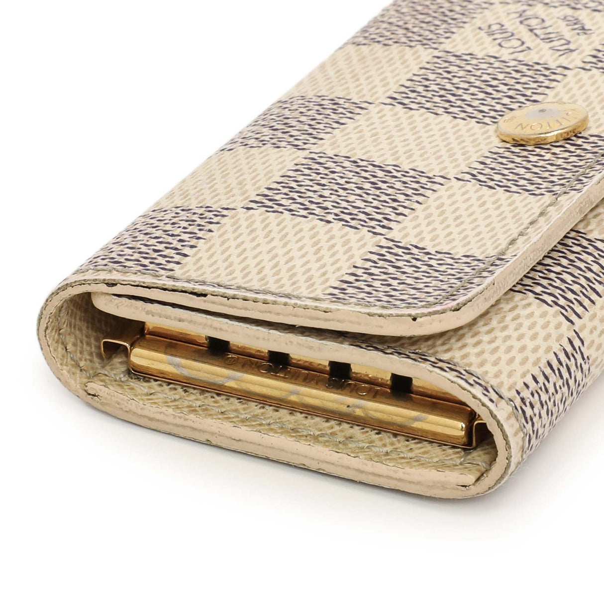 Louis Vuitton Damier Azur 4 Key Holder Accessories Louis Vuitton