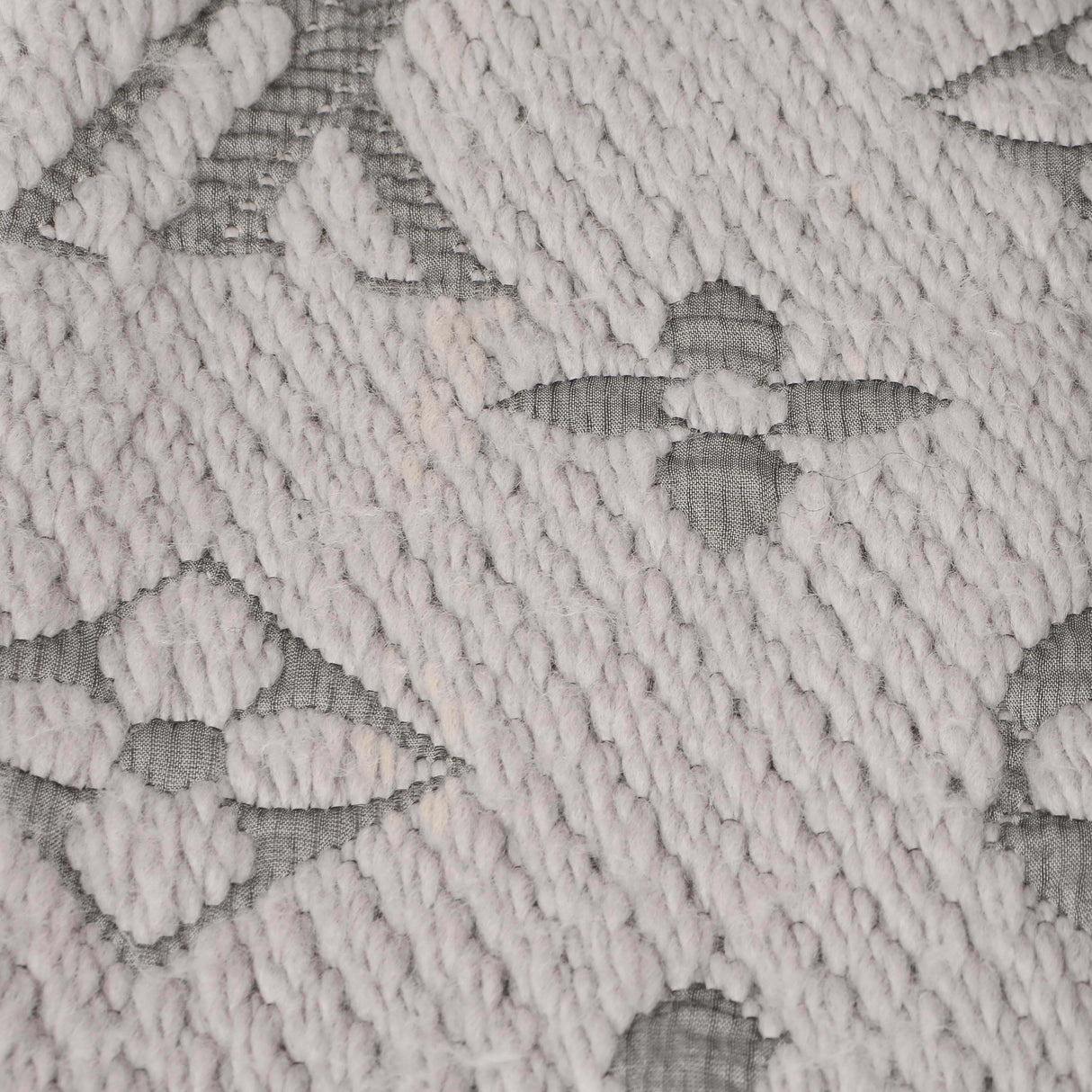 Louis Vuitton Pearl Grey Wool Silk Logomania Scarf Accessories Louis Vuitton