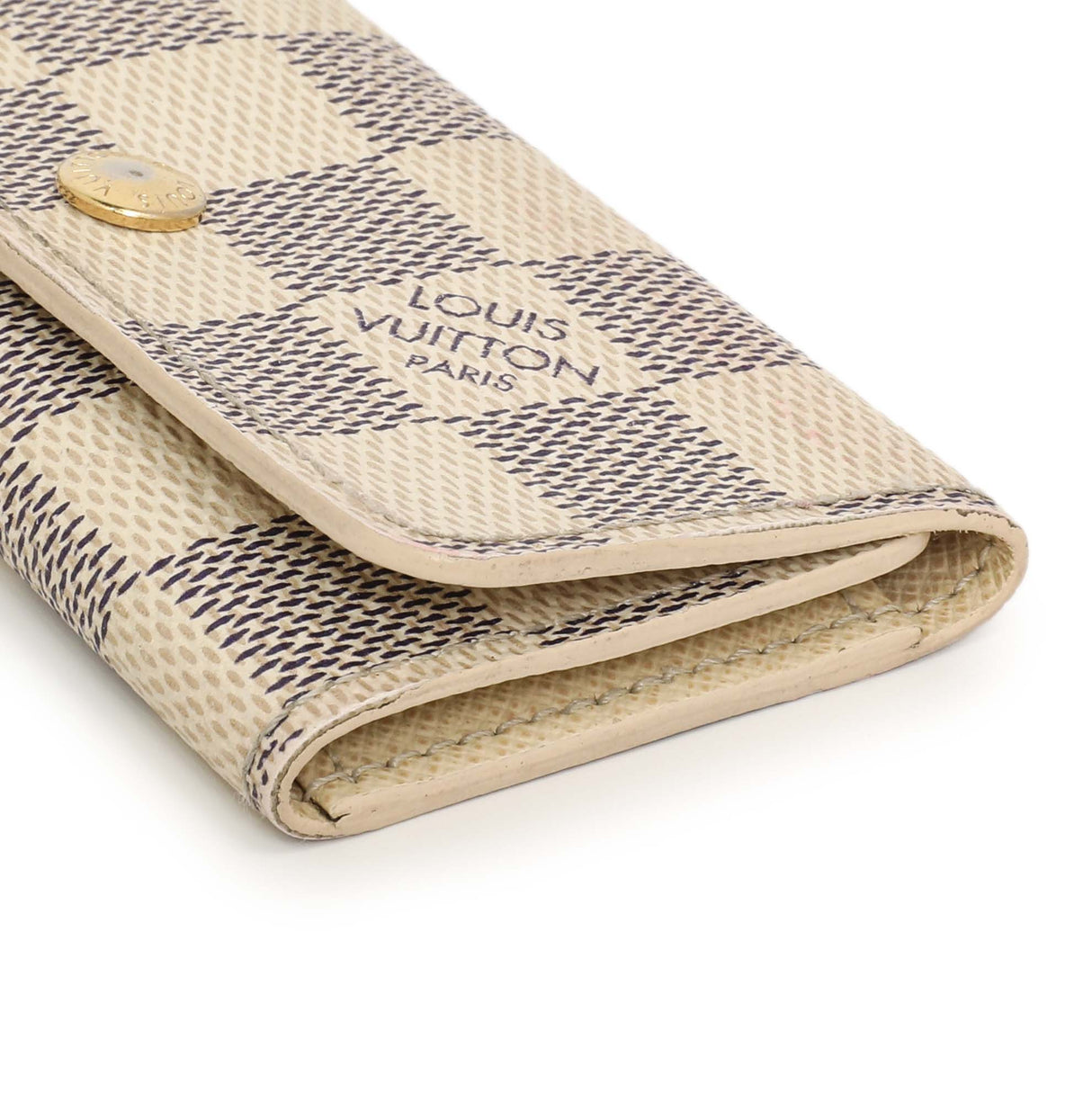 Louis Vuitton Damier Azur 4 Key Holder Accessories Louis Vuitton