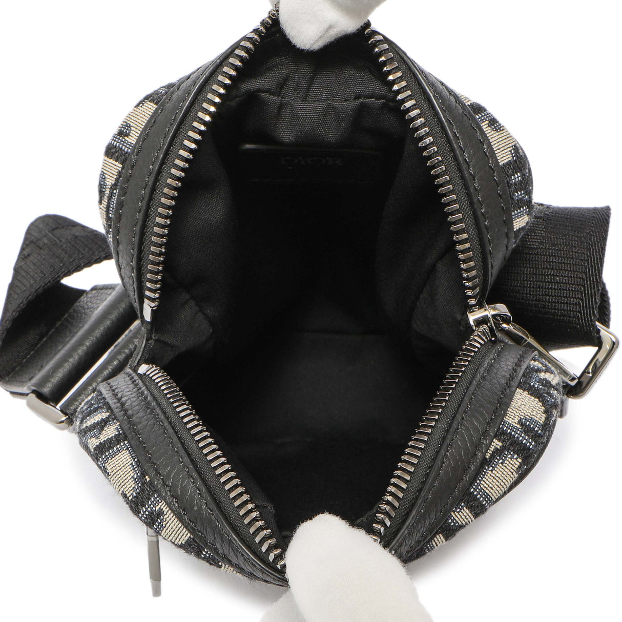 Christian Dior Blue Oblique Messenger Pouch Handbags Christian Dior