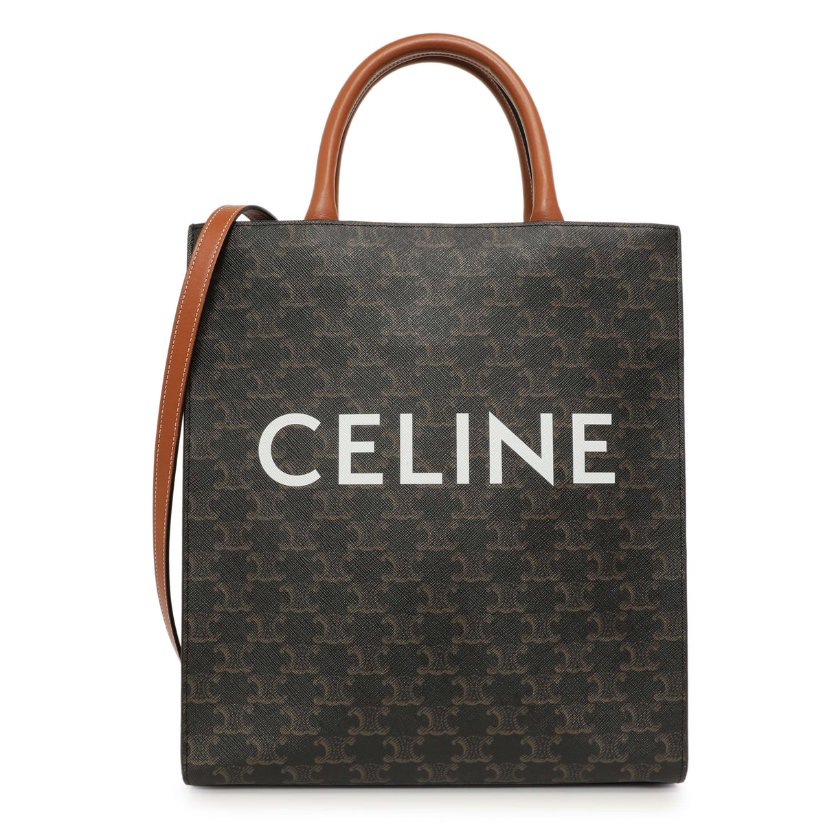 Celine Triomphe Canvas Small Vertical Cabas Handbags Celine
