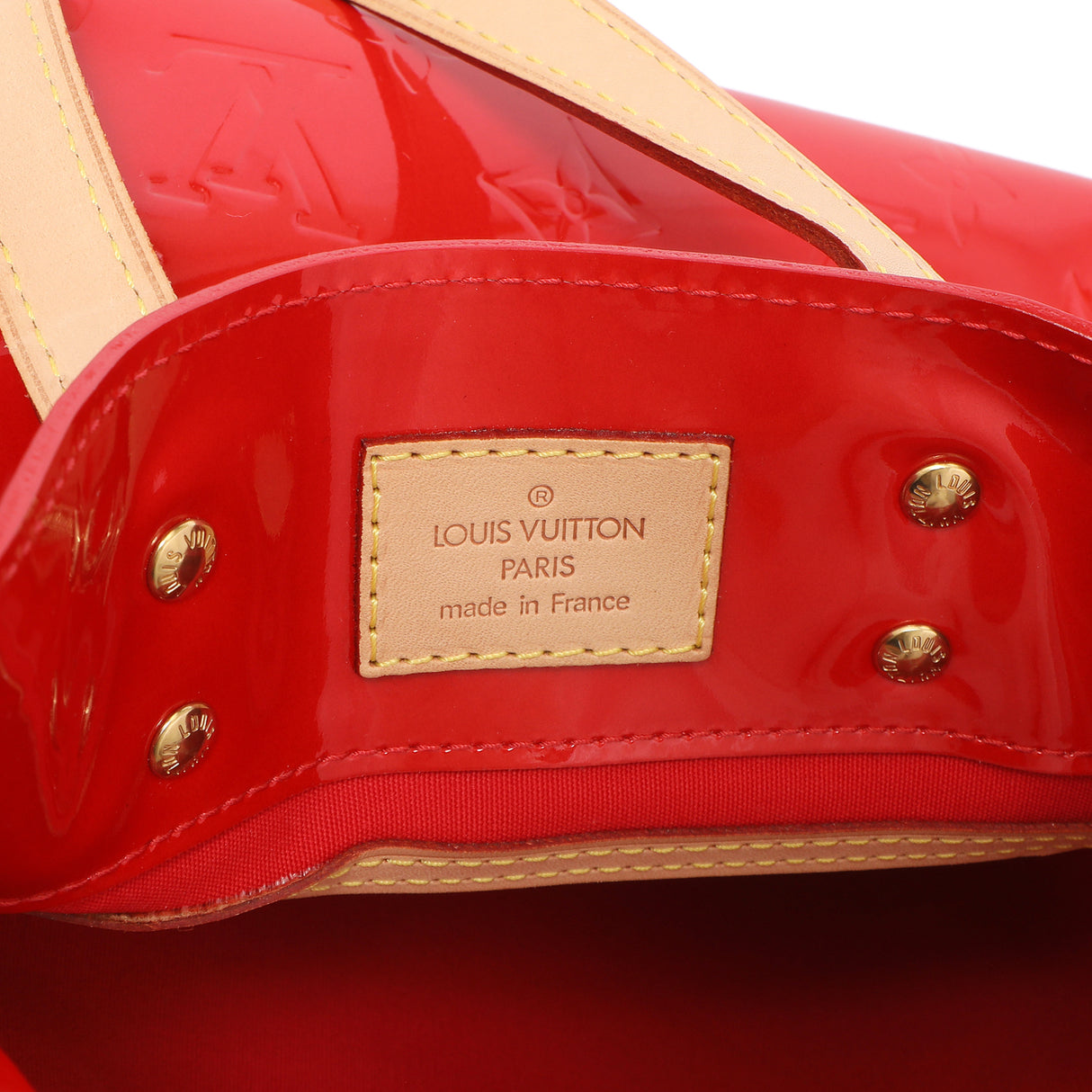 Louis Vuitton Rouge Vernis Reade PM Handbags Louis Vuitton