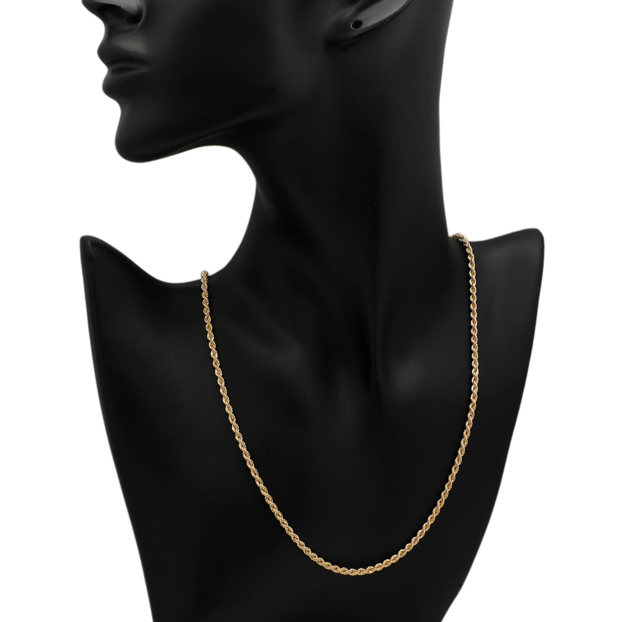10K Yellow Gold Rope Chain Fine Jewellery Modaselle