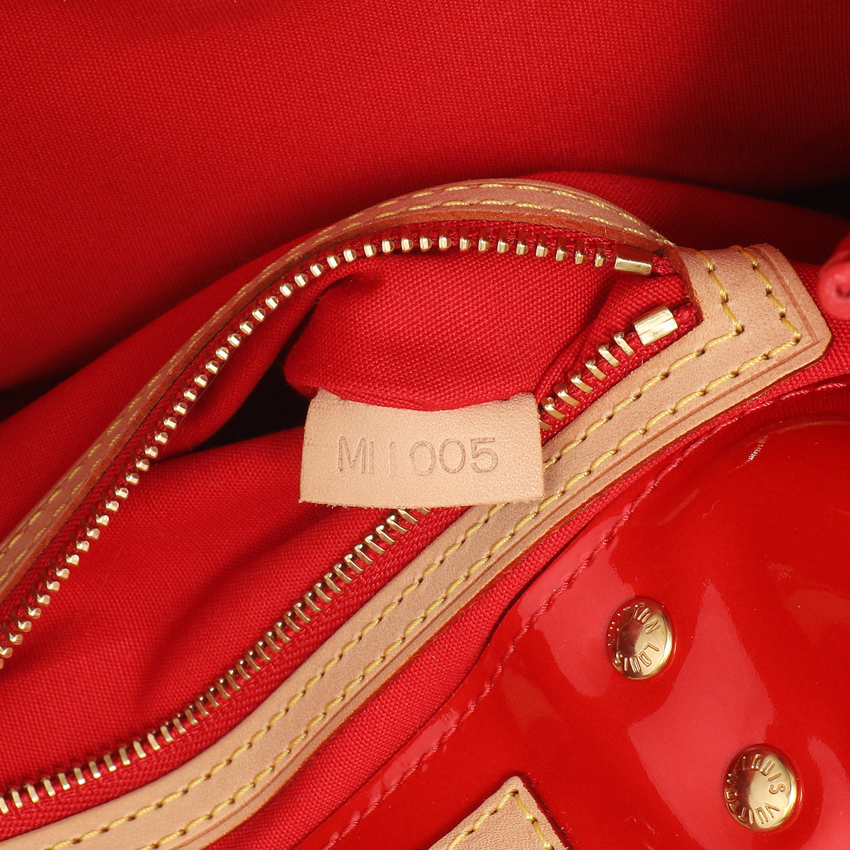 Louis Vuitton Rouge Vernis Reade PM Handbags Louis Vuitton