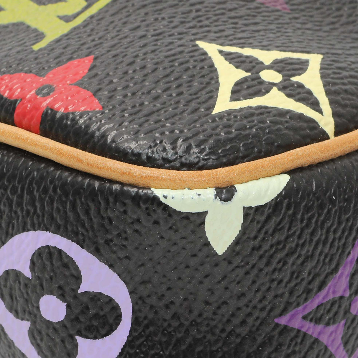 Louis Vuitton Black Monogram Multicolor Pochette Accessories Handbags Louis Vuitton
