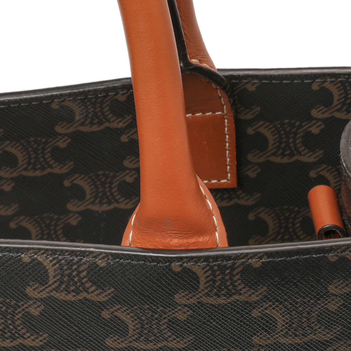 Celine Triomphe Canvas Small Vertical Cabas Handbags Celine