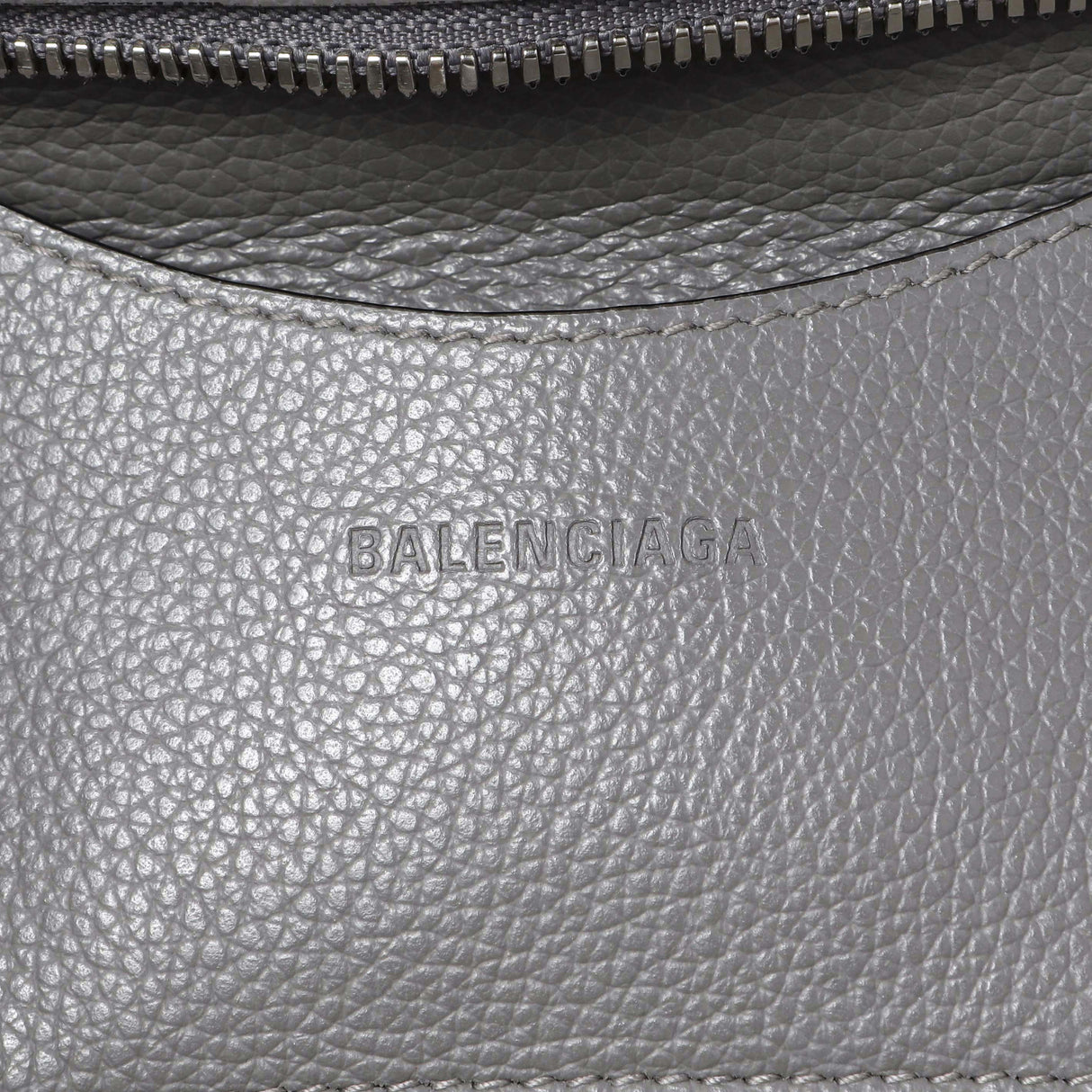 Balenciaga Grained Grey Calfskin Neo Classic Silver Hardware Mini City Handbags Balenciaga