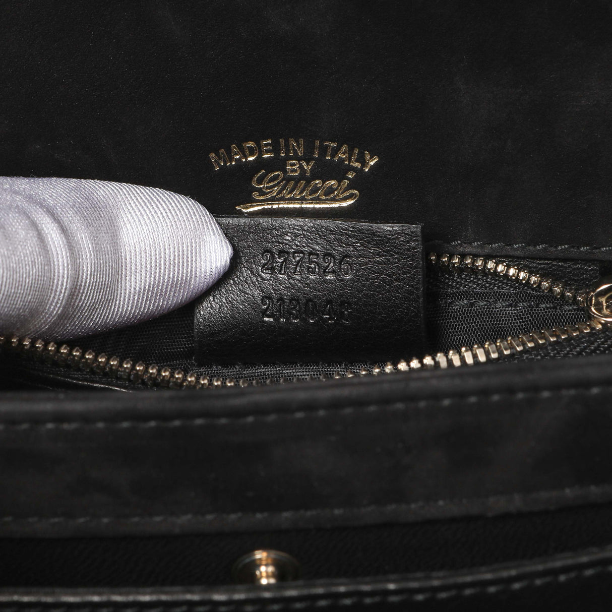 Gucci Black Patent 1973 Top Handle Flap Handbags Gucci