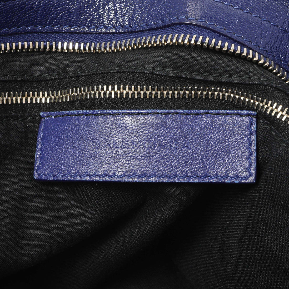 Balenciaga Bleu Nuit Chevre Metallic Edge City Handbags Balenciaga