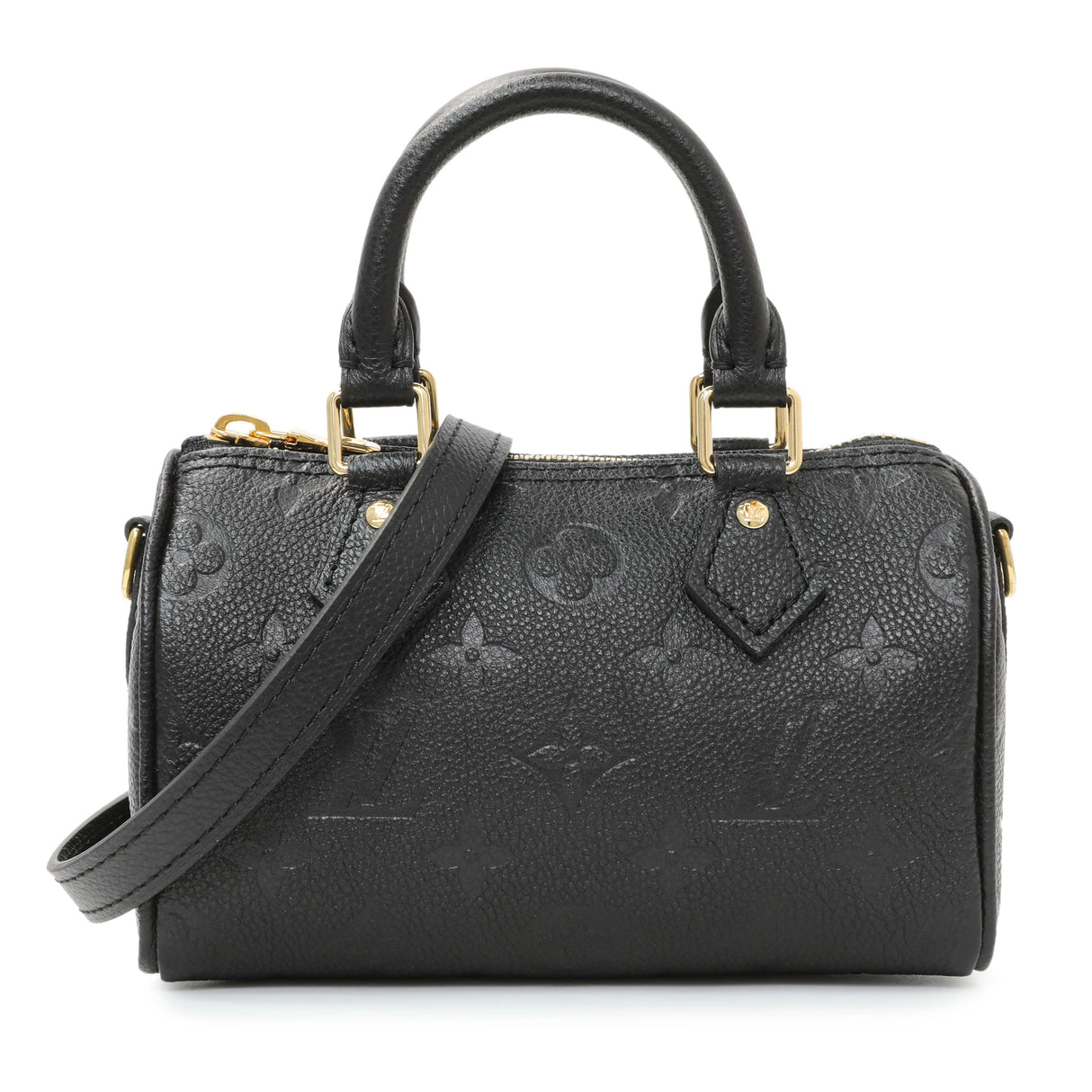 Louis Vuitton Black Empreinte Monogram Nano Speedy Handbags Louis Vuitton