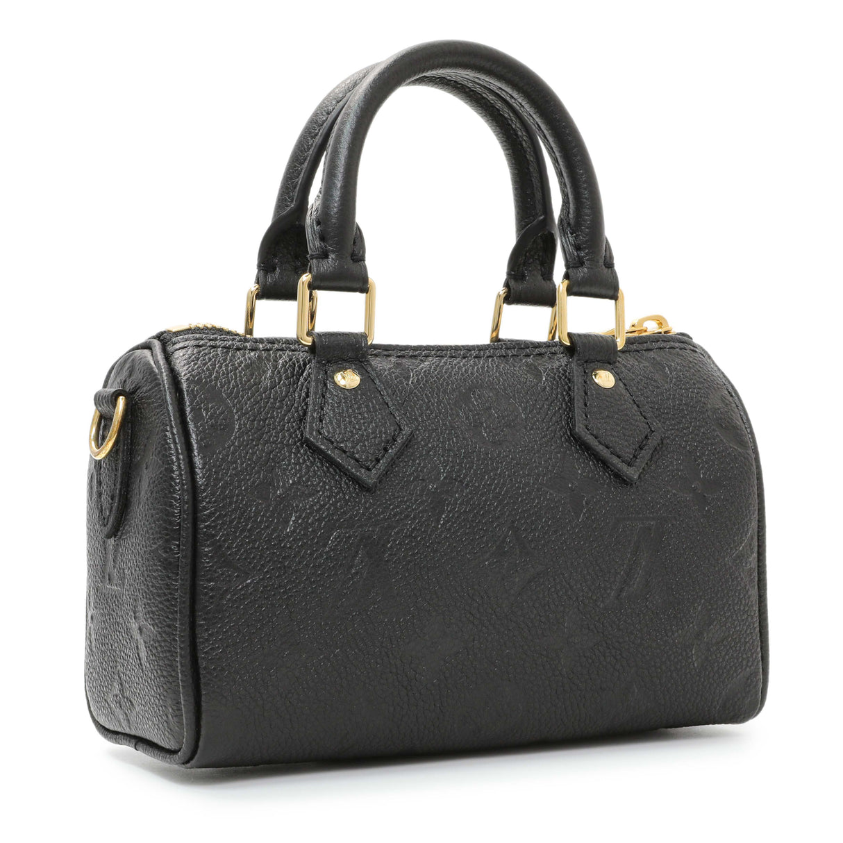 Louis Vuitton Black Empreinte Monogram Nano Speedy Handbags Louis Vuitton