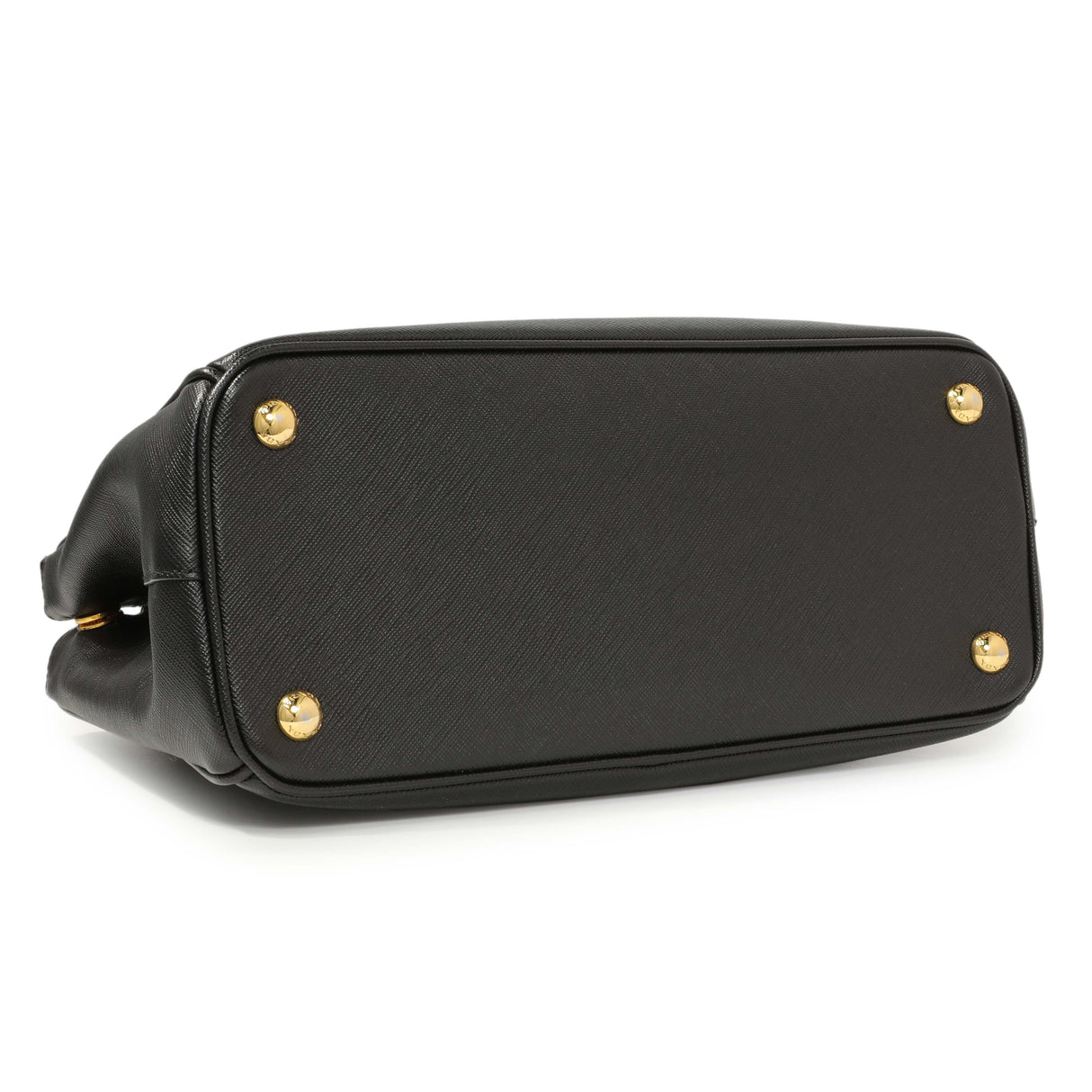 Prada Black Saffiano Small Galleria Double Zip Tote Handbags Prada