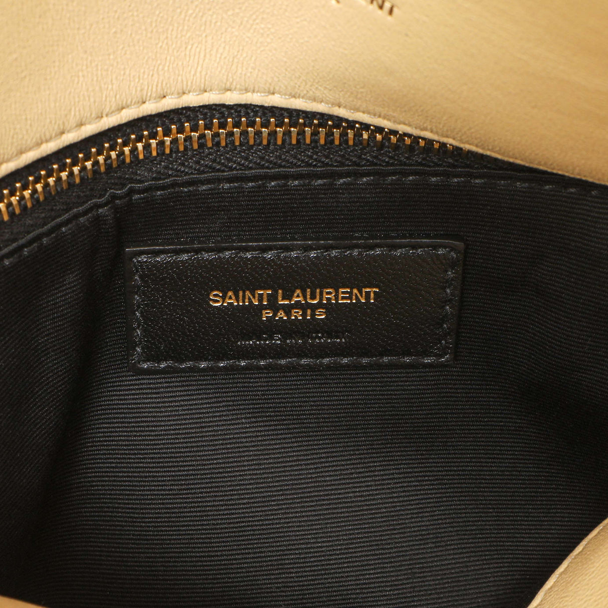 Saint Laurent Jaune Pale Lambskin Medium Loulou Puffer Handbags Saint Laurent