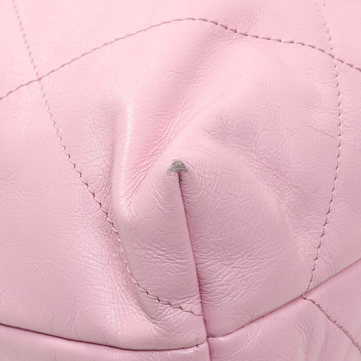 Chanel Pink Shiny Calfskin Large Chanel 22 Handbags Chanel