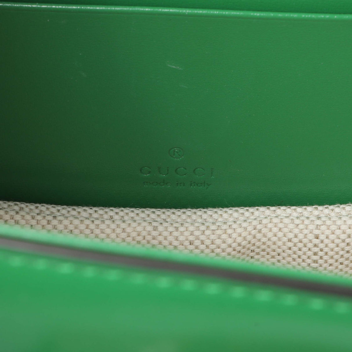 Gucci Green Calfskin Mini Bamboo 1947 Top Handle Bag Handbags Gucci