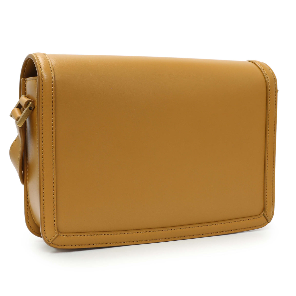 Saint Laurent Dark Sun (Tan) Box Calfskin Medium Solferino Satchel Handbags Saint Laurent
