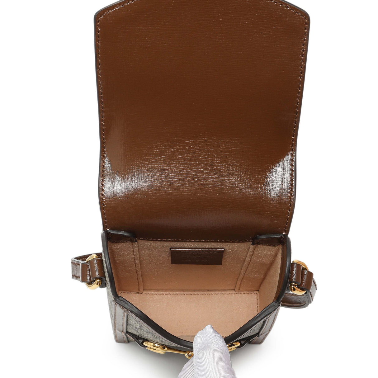 Gucci GG Supreme Monogram Mini Horsebit 1955 Shoulder Bag Handbags Gucci