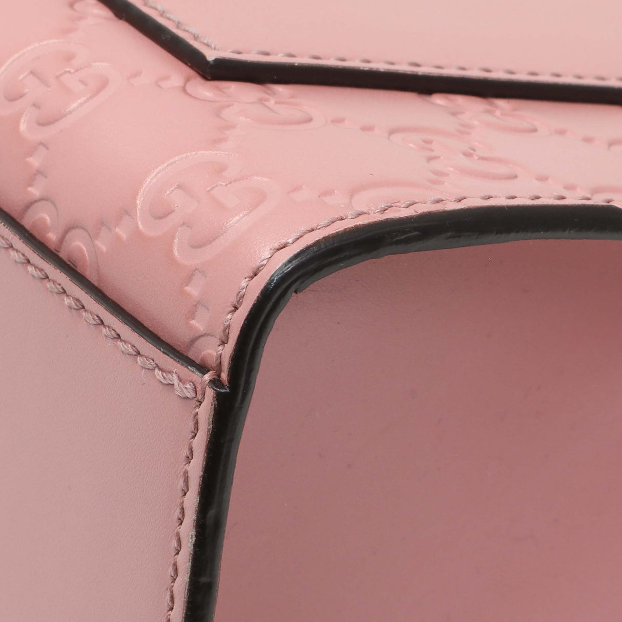 Gucci Pink Calfskin Medium Guccissima Padlock Flap Shoulder Bag Handbags Gucci