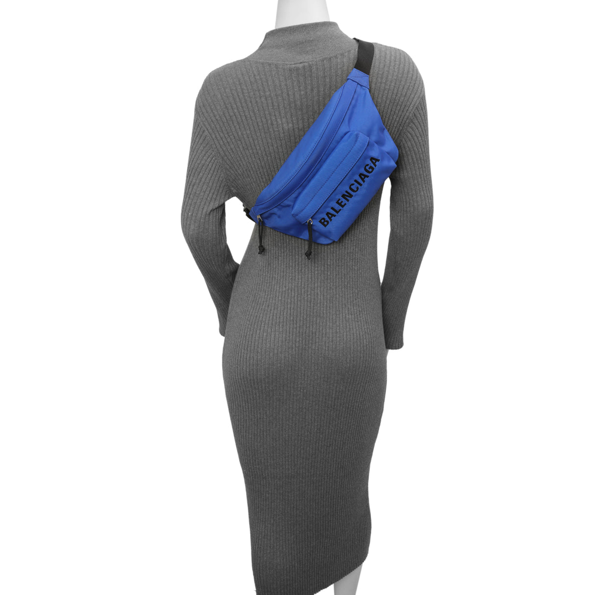 Balenciaga Electric Blue Sport Nylon Logo Wheel Belt Bag Handbags Balenciaga