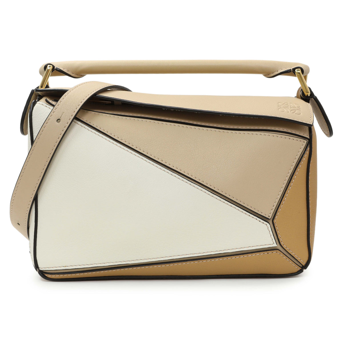 -7 items Mon Sept 7 ⬆️- Loewe Beige Calfskin Small Puzzle Bag Handbags Loewe