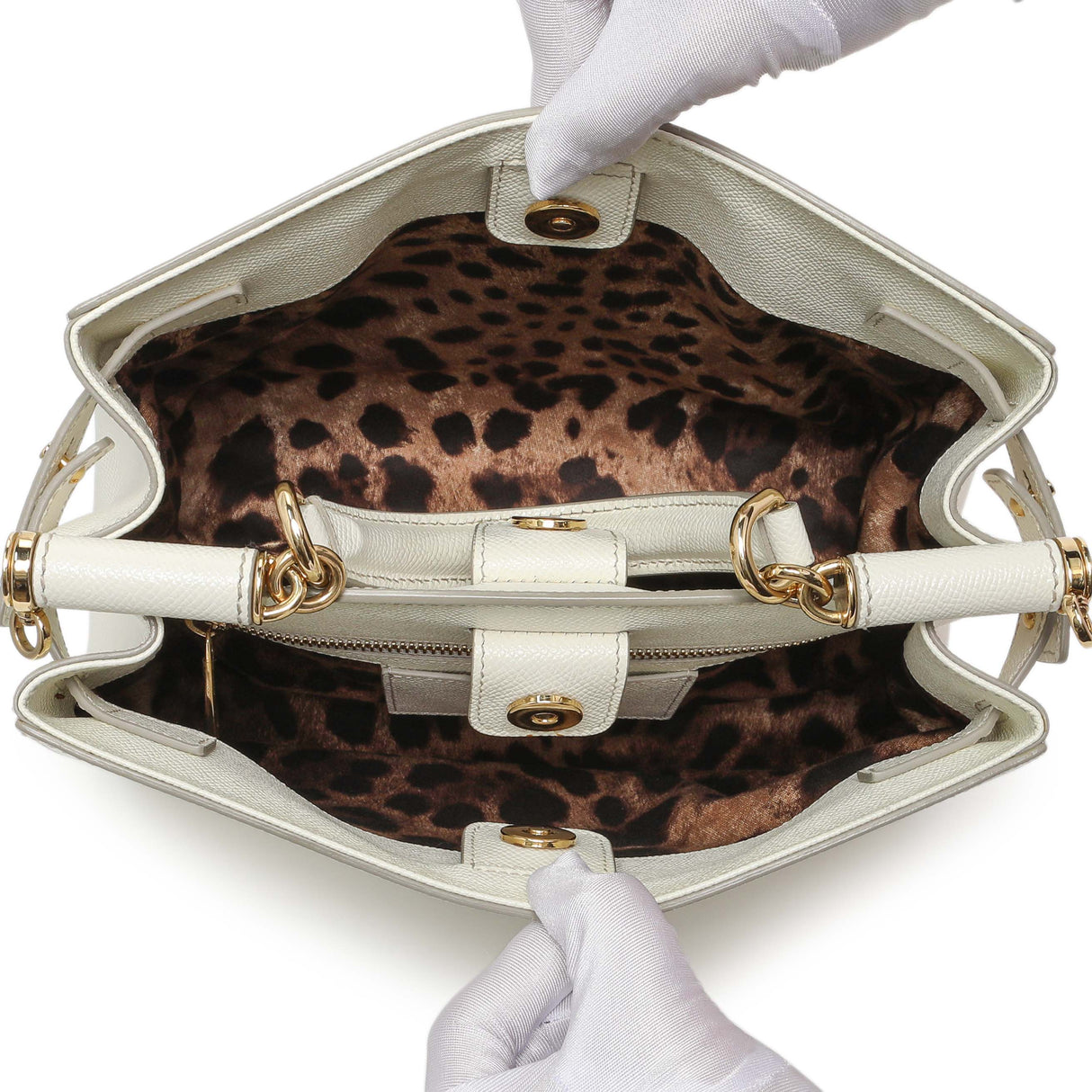 Dolce & Gabbana White Dauphine Miss Sicily Satchel Handbags Dolce & Gabbana