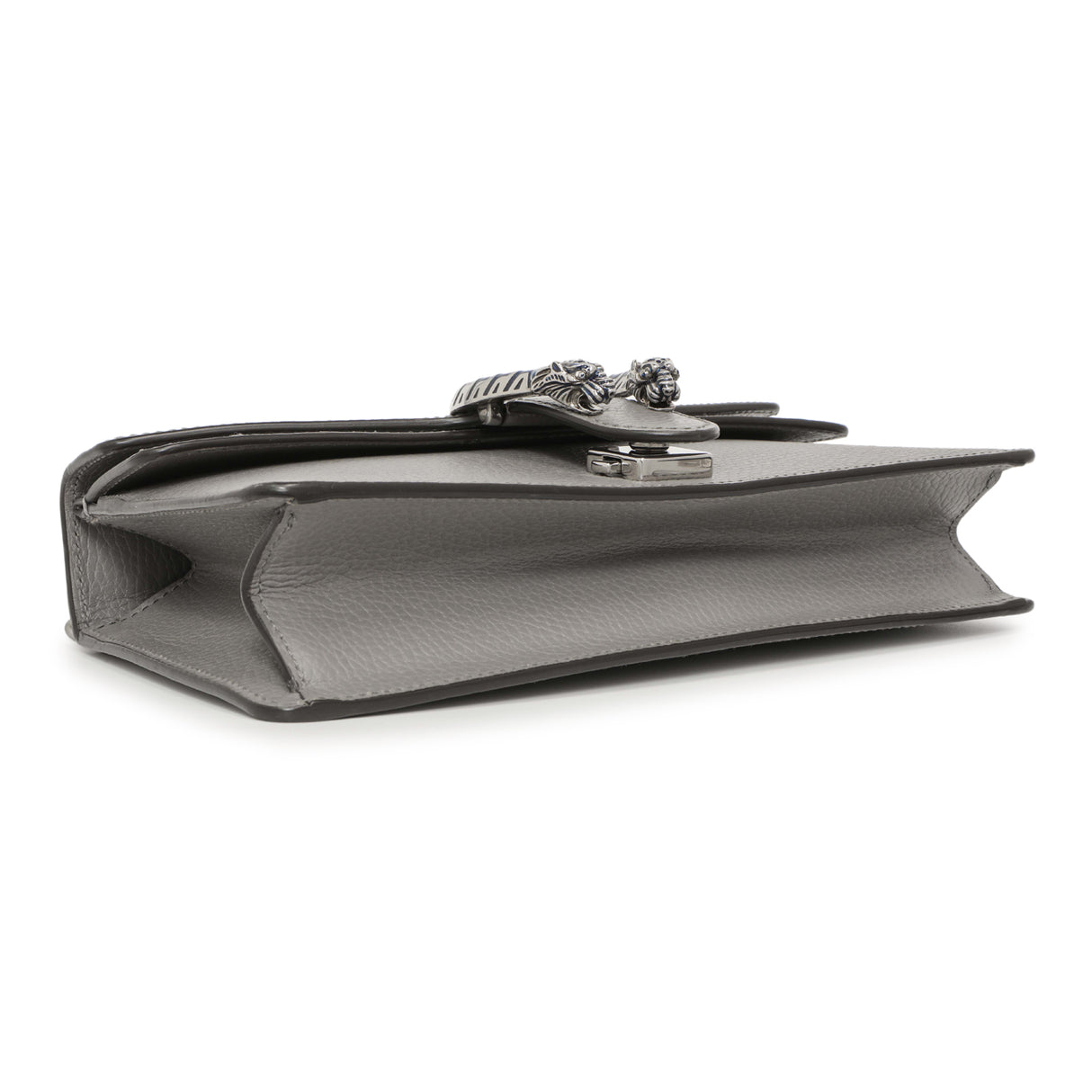 Gucci Grey Calfskin Enamel Small Dionysus Shoulder Bag Handbags Gucci