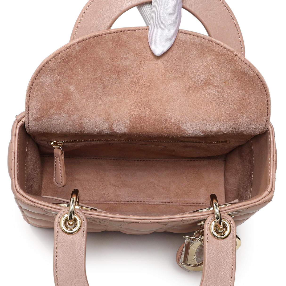 Christian Dior Blush Lambskin Cannage Small My ABCDior Lady Dior Handbags Christian Dior