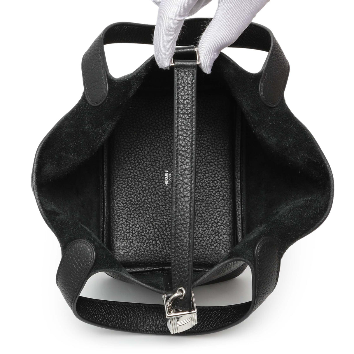 Hermes Black Clemence Picotin Lock 18 Handbags Hermes