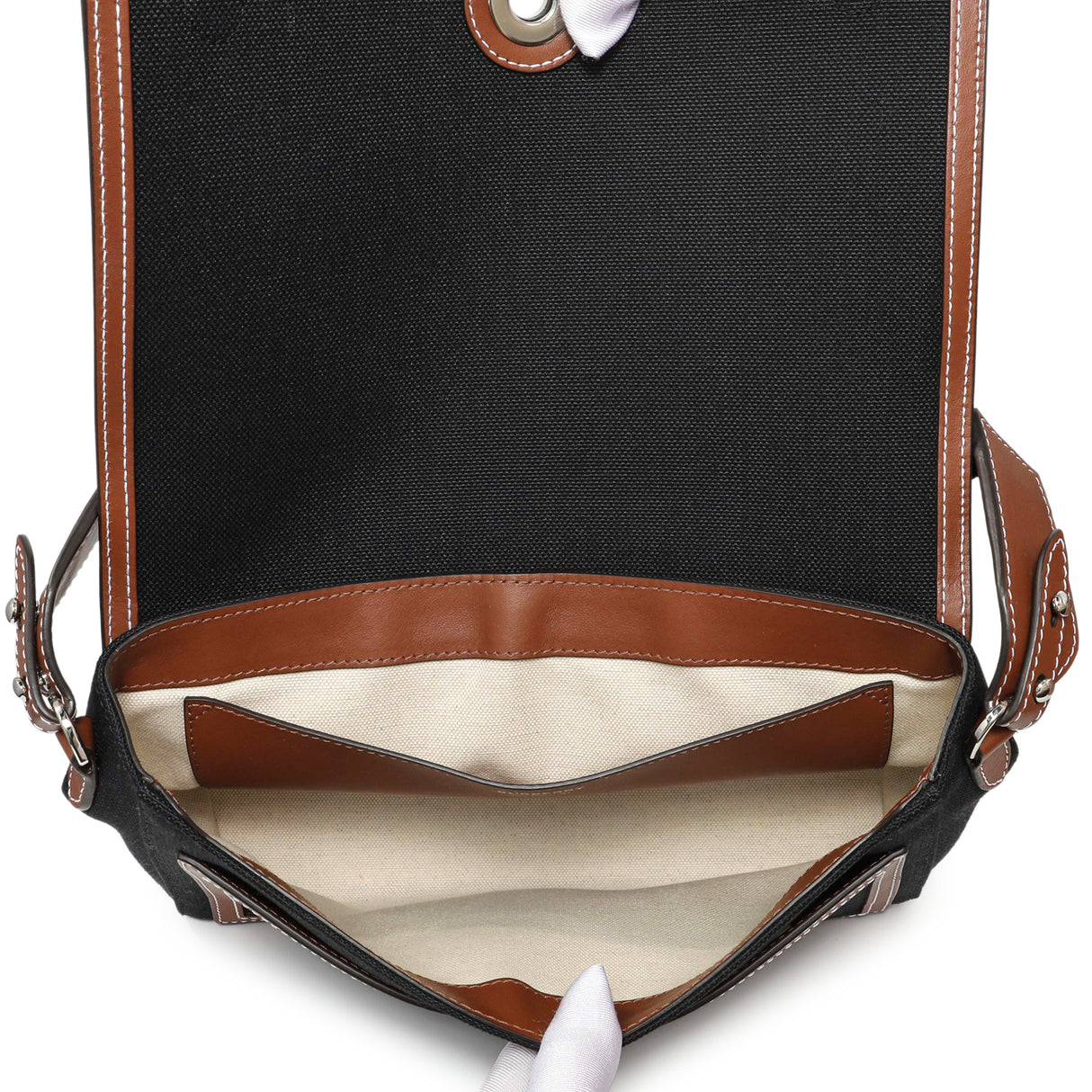 Burberry Black Canvas Horseferry Note Crossbody Handbags Burberry